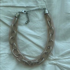 ASOS nude mesh chain choker